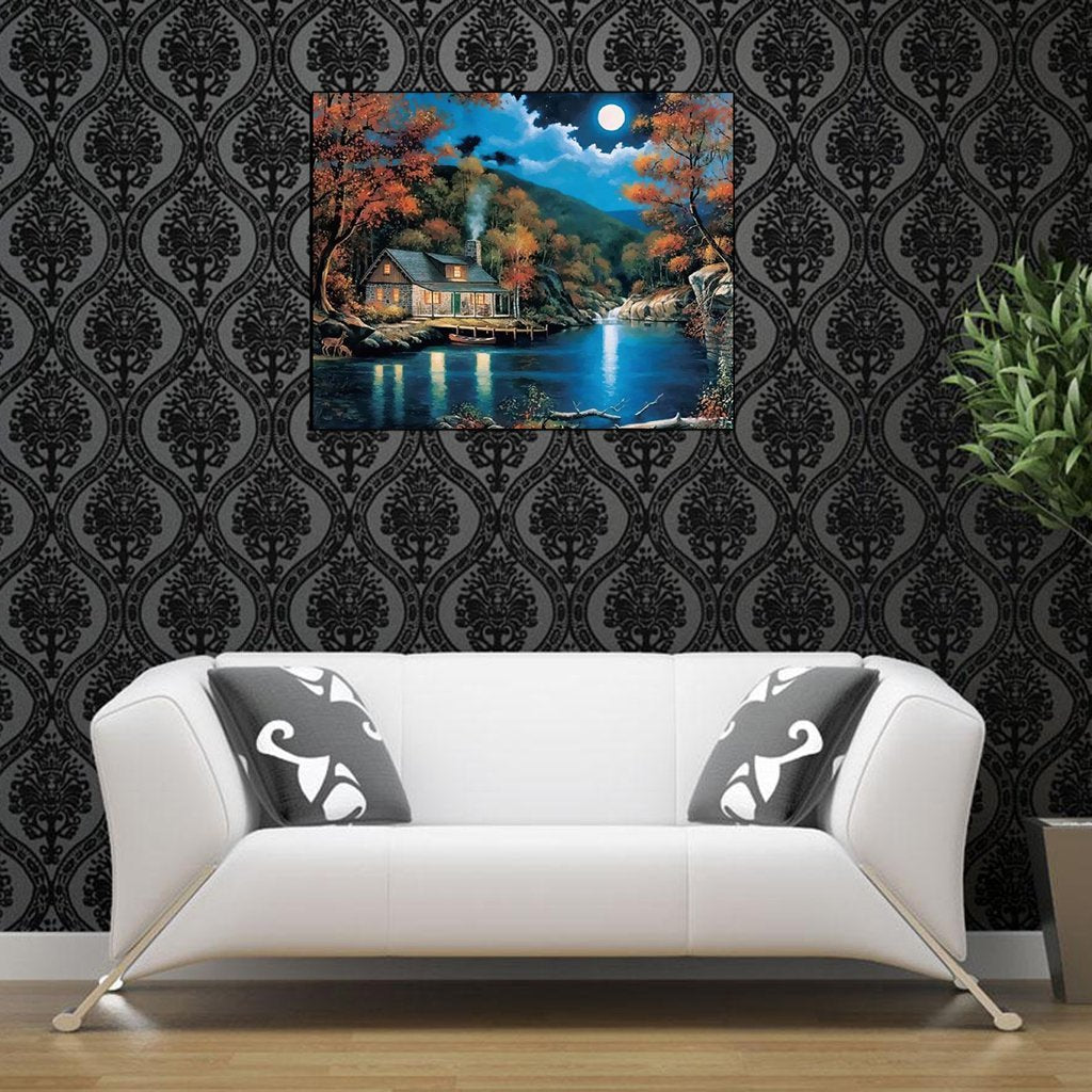 HASTHIP Plastic Nature Wall Painting, Medium(Color 4) HASTHIP Plastic Nature Wall Painting, Medium(Color 4)